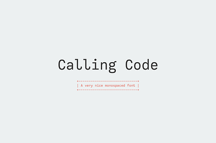 Calling Code, a Sans Serif Font by Dharma Type
