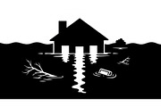 50 Flooded Home Silhouette Bundle, an Illustration by Designs_River (Thumbnail 40 of 51)