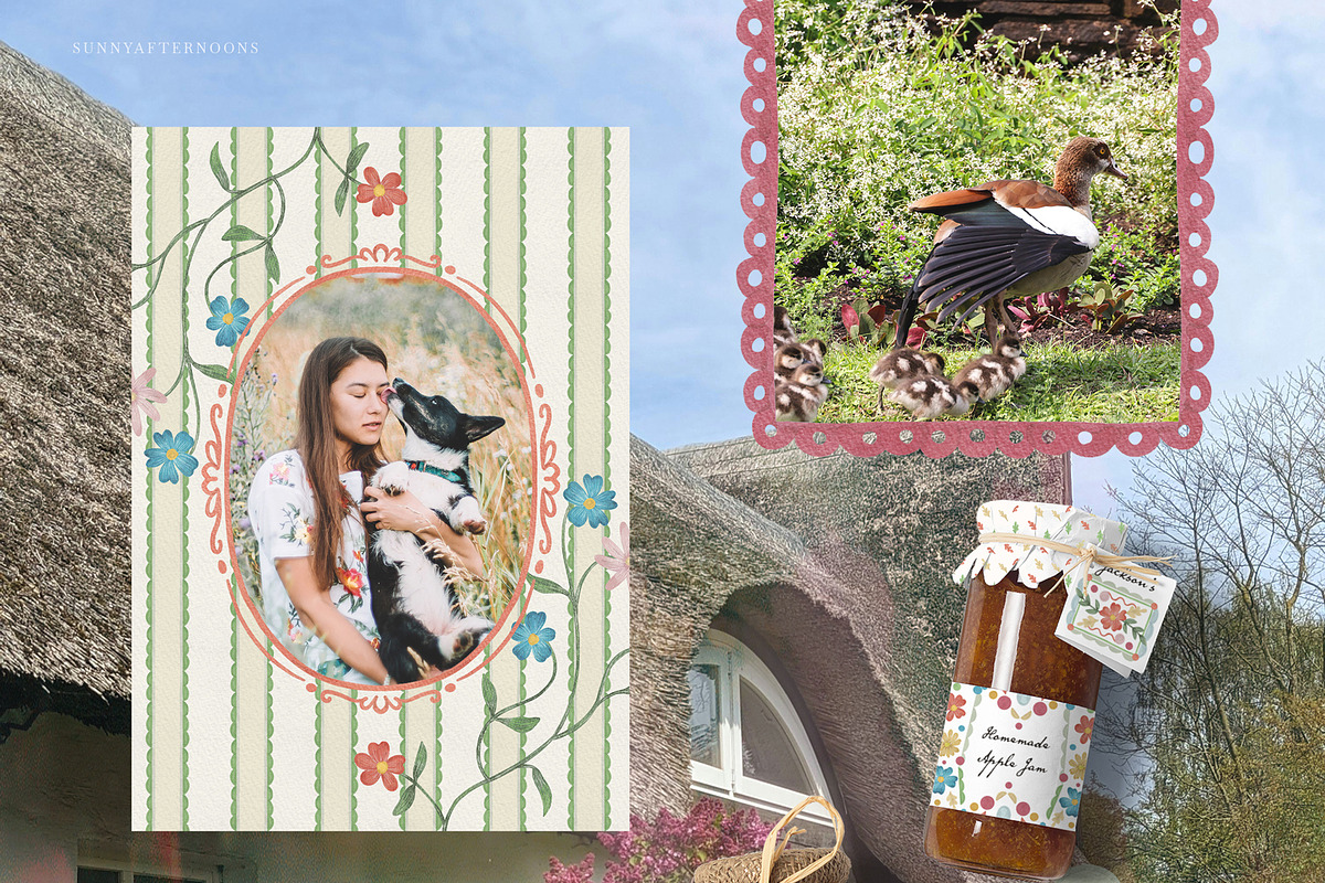 Soft Cottagecore Frames & Patterns, an Object Graphic by SunnyAfternoons (Photo 7 of 18)