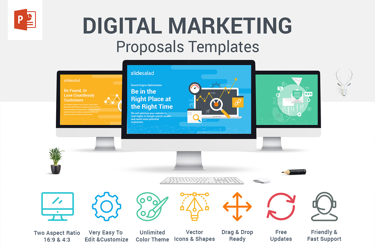 Top Digital Marketing Proposals PPT, a Presentation Template by SlideSalad (Photo 3 of 32)