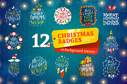 12 Christmas badges, a Templates & Theme by Drumcheg (Thumbnail 1 of 3)