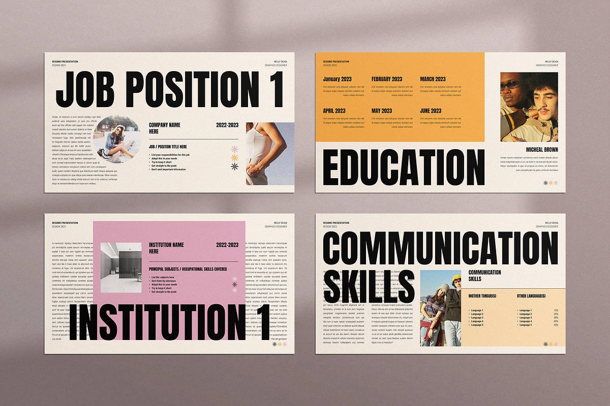 CV Presentation Template, a Presentation Template by TemplatesForest