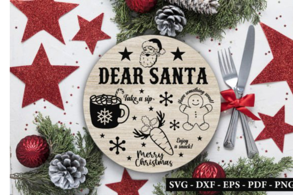 Christmas Santa Tray SVG Bundle, an Object Graphic by BeeCraftR (Photo 4 of 11)