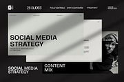 Social Media Strategy PowerPoint, a Presentation Template by adoestudio (Thumbnail 1 of 8)