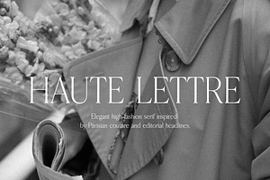 Haute Lettre Serif, a Serif Font by gafaroff studio