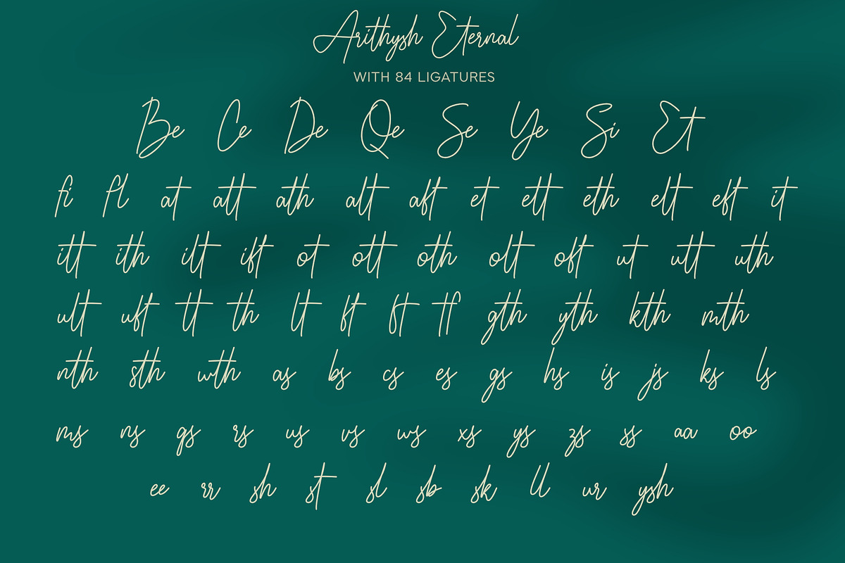 Arithysh Eternal, a Script Font by Sealoung (Photo 11 of 12)