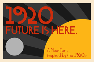 Future Is Here 1920 - Geometric Font