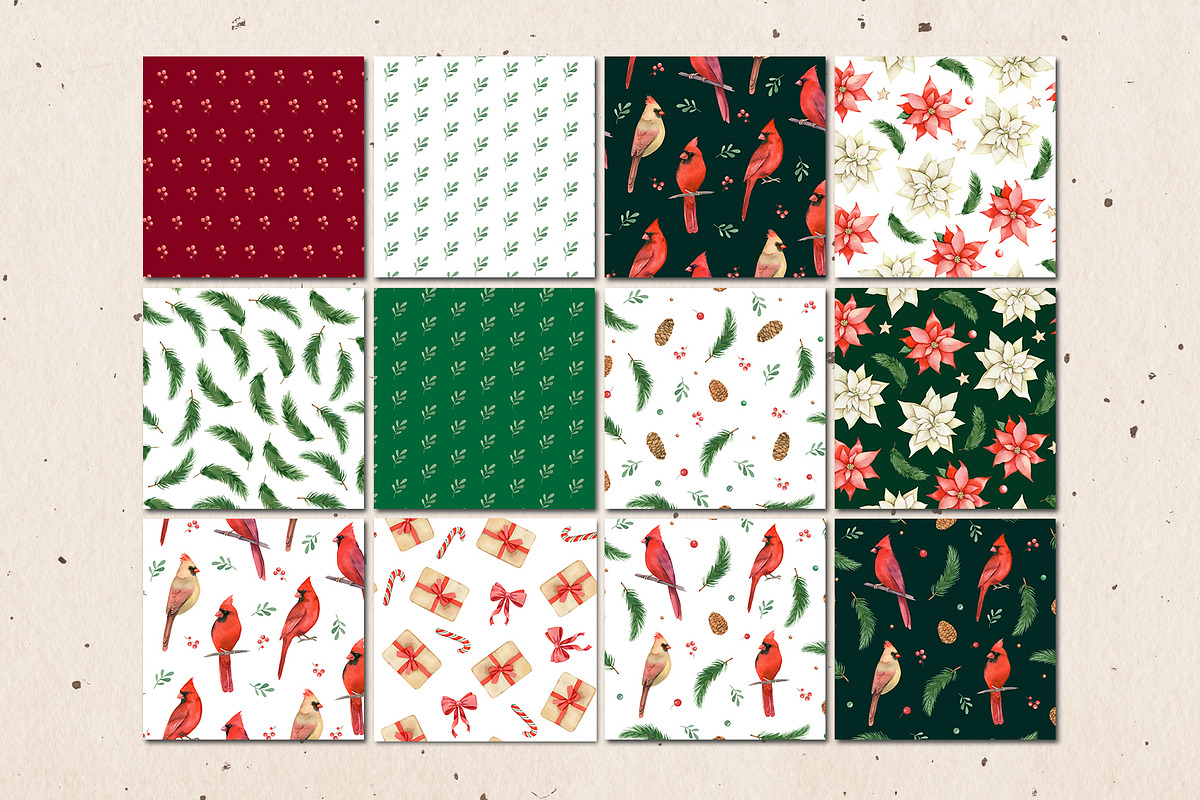 Christmas watercolor clipart set, a Decorative Illustration by Color Hugs Art (Photo 9 of 12)
