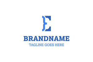 Letter E Code Simple Logo, a Branding & Logo Template by Pray Art Design Studio