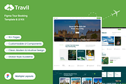 Travil - Travel Template for Figma, an UI Kit Template by YoArts (Thumbnail 1 of 5)