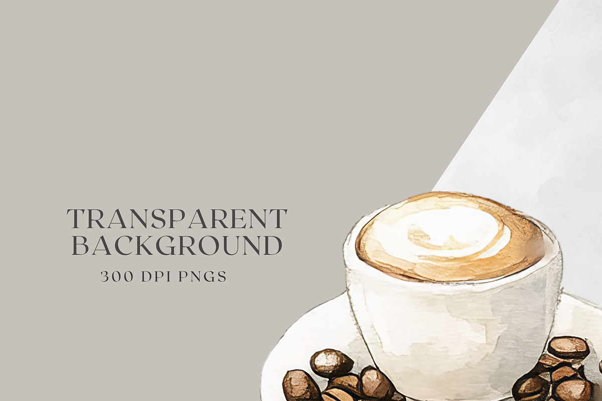 Coffee & Matcha Vibes - Watercolor, a Decorative Illustration by ThaismotaCreativeCo (Photo 6 of 6)