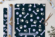 Basset Puppy Floral Patterns, an Illustration by Johanna V. Creative (Thumbnail 3 of 9)