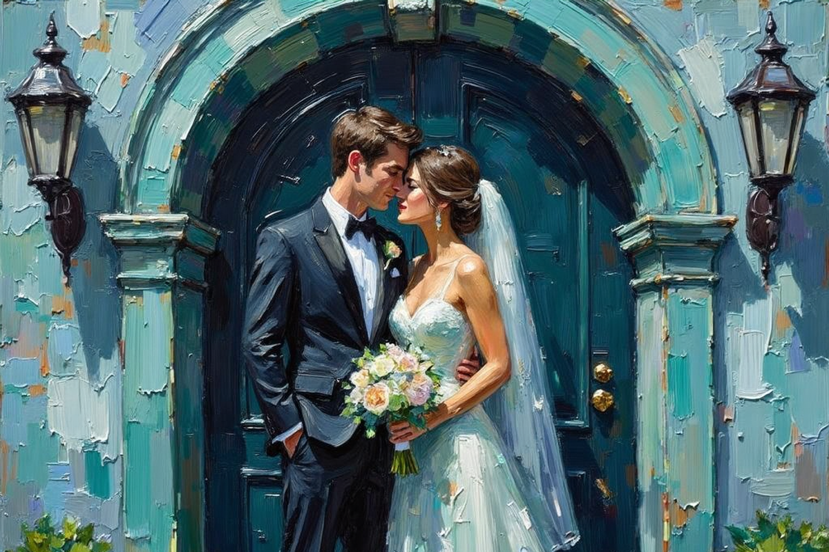 Bridal Wedding Bundle Oil Painting, an Illustration by PLUM&FIGS (Photo 4 of 25)