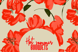 Red big blooms garden flowers