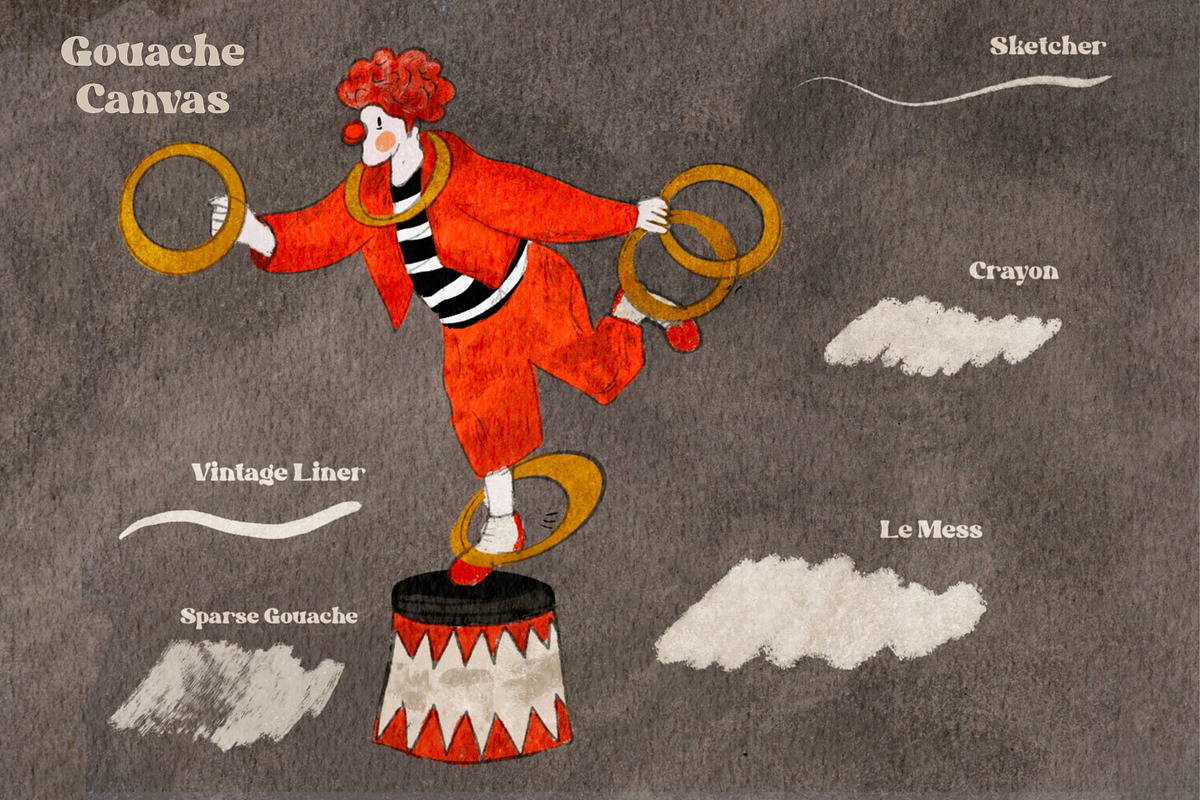 Vintage Procreate Brush Kit, a Brush Add-On by KJP Designs (Photo 2 of 6)