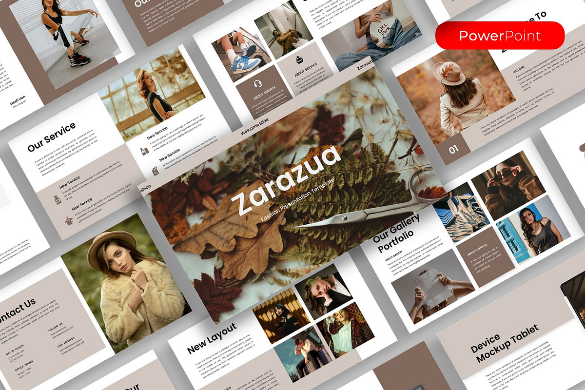 Zarazua – Fashion PowerPoint, a Presentation Template by kreatifreya (Photo 1 of 5)