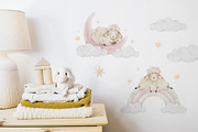 Sheep watercolor illustrations, an Animal Illustration by Fedulova Art (Thumbnail 13 of 14)
