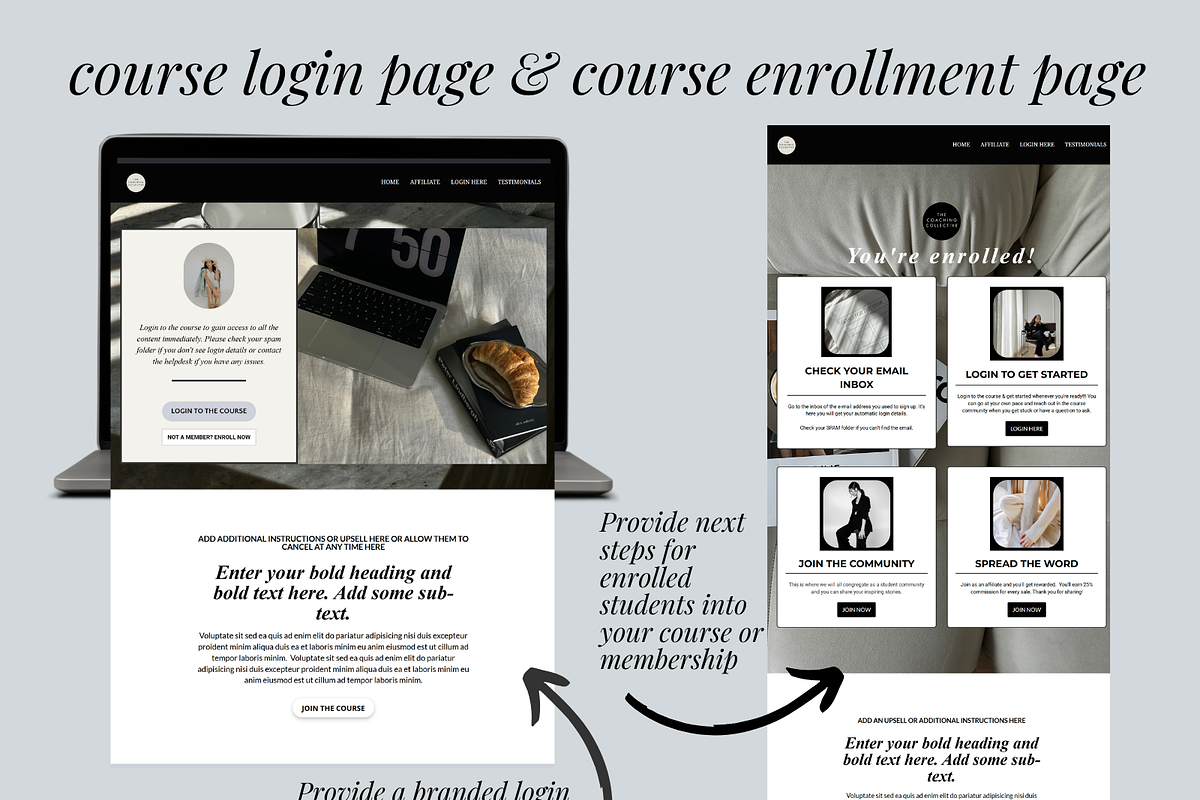 Kartra Coaching Membership Template, a Landing Page Template by Solana Creative Co. (Photo 5 of 12)