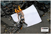 Burning Poster Mockup, a Print Template by Goodies.Buro (Thumbnail 2 of 2)