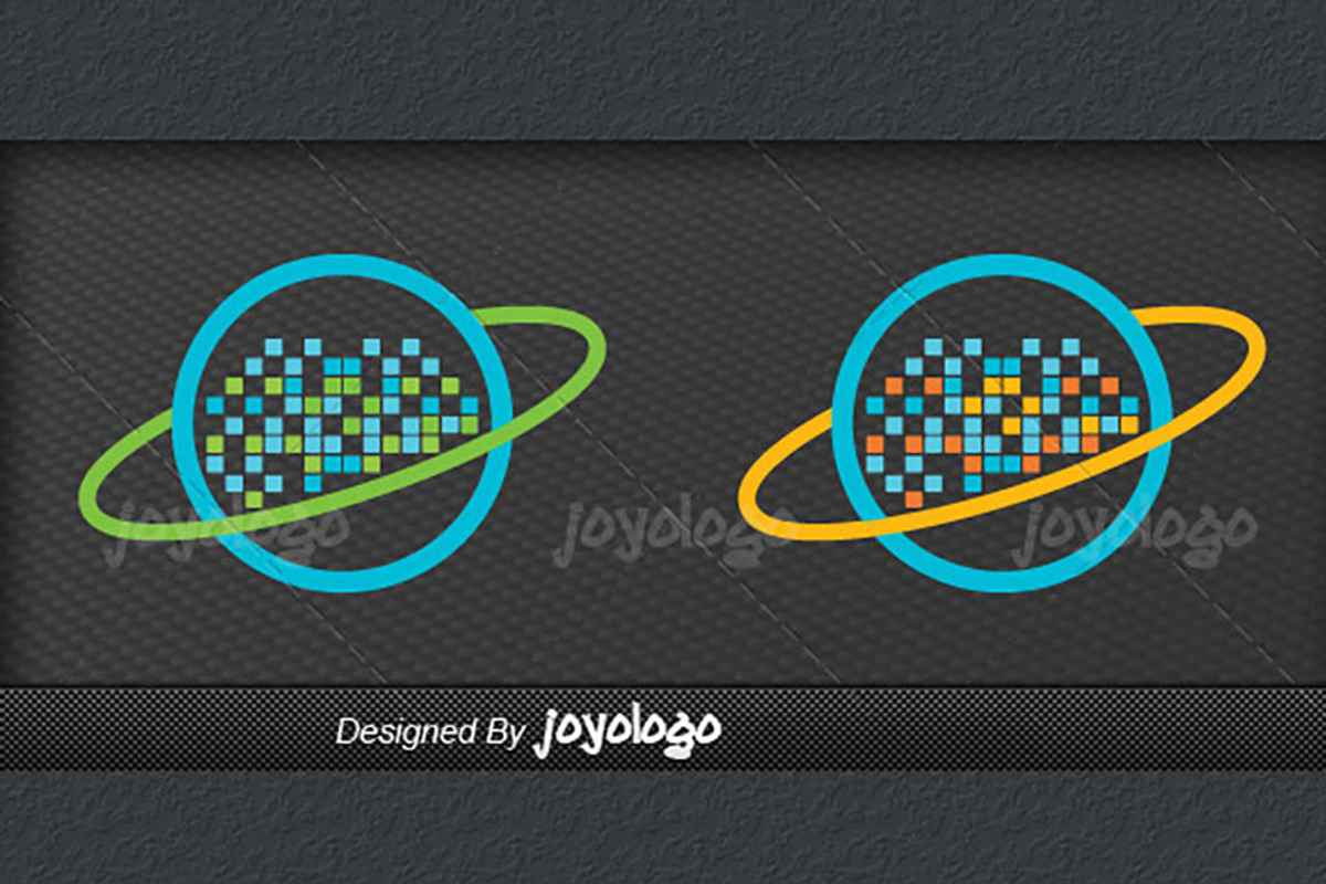 Digital Tech Globe Pixel Data Logo, a Branding & Logo Template by joyologo (Photo 3 of 3)