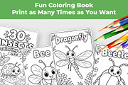 Insect Coloring Book for Kids, an Education Illustration by Mohammad Sarfaraz (Thumbnail 9 of 13)