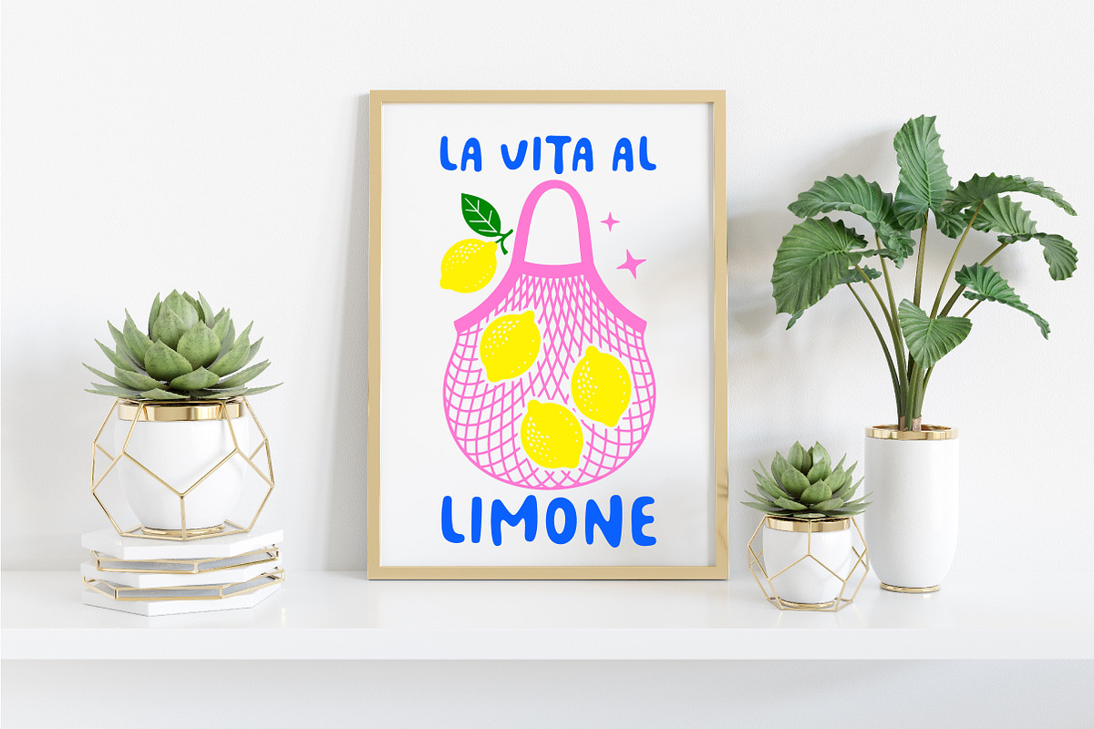 La Vita Al Limone PNG Sublimation, an Illustration by Libby Wishes (Photo 5 of 5)