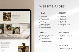 Wedding Photographer Website WIX