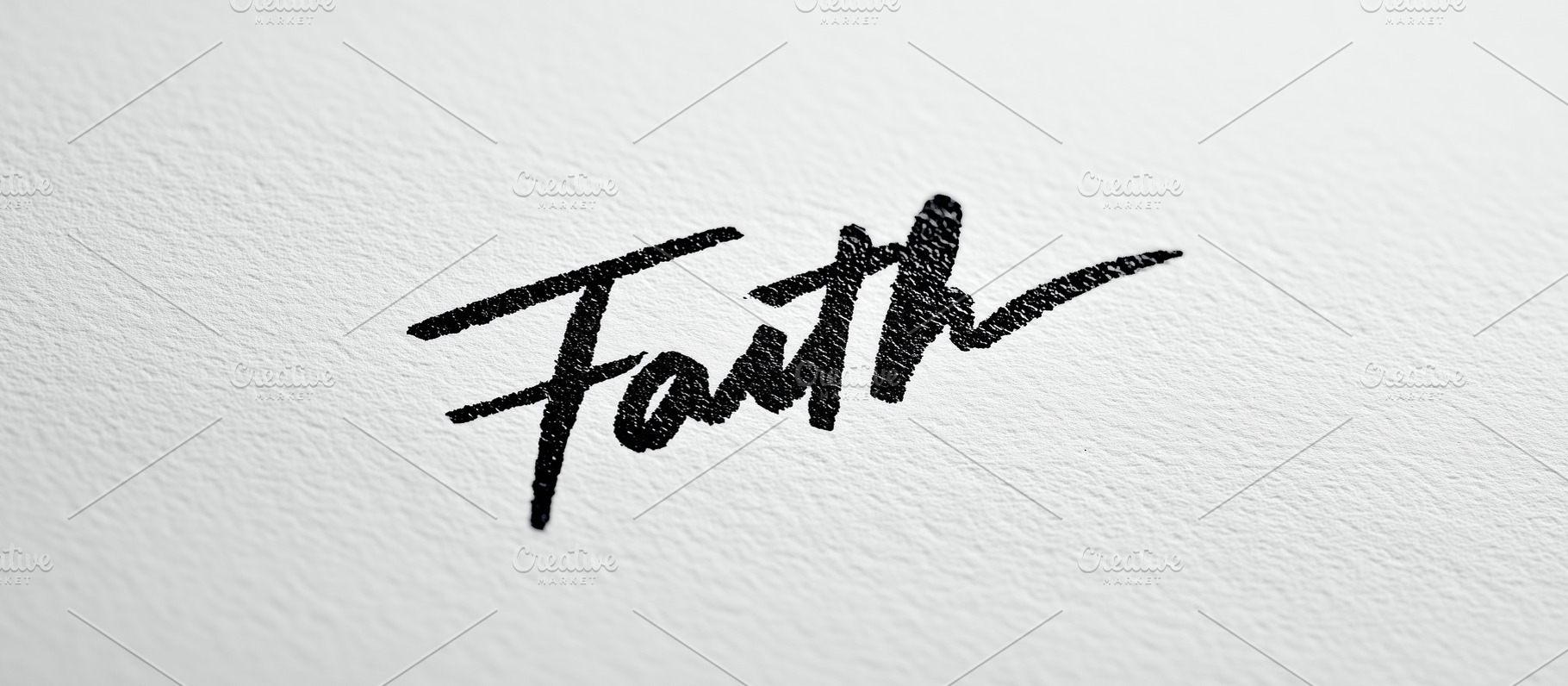 Handwritten word “Faith” in black, a Background Photo by MistyDay