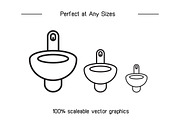 Furniture and home appliance icons, an Outline Icon by Designfour (Thumbnail 7 of 7)