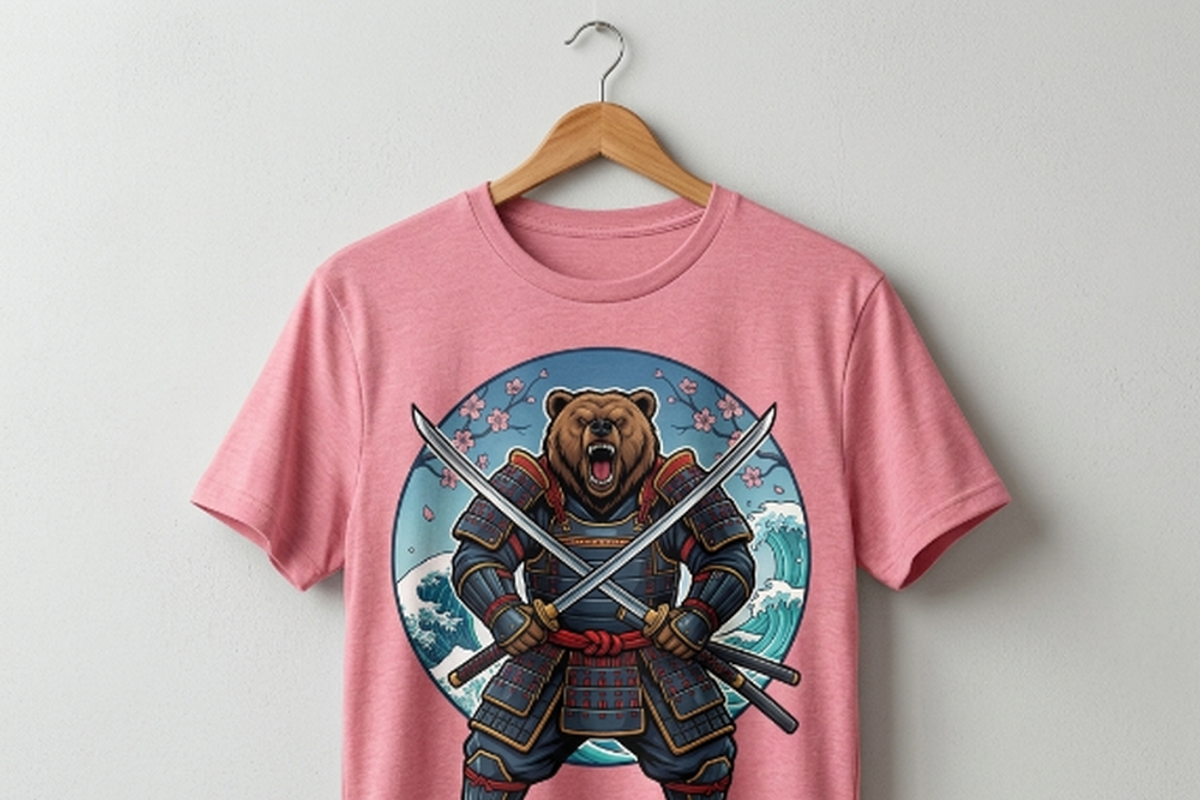 Gangster Bulldog Hoodie Art, a Shirt Mockup by Vector Stall (Photo 6 of 13)