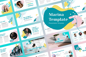 Marina - PowerPoint Deck Template, a Presentation Template by chio.design - Khalay Chio