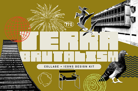 TERRA BRUTALISM Trend Design Kit, an Object Graphic by angelainthefields