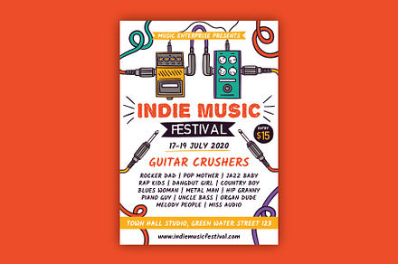 Indie Music Festival Flyer
