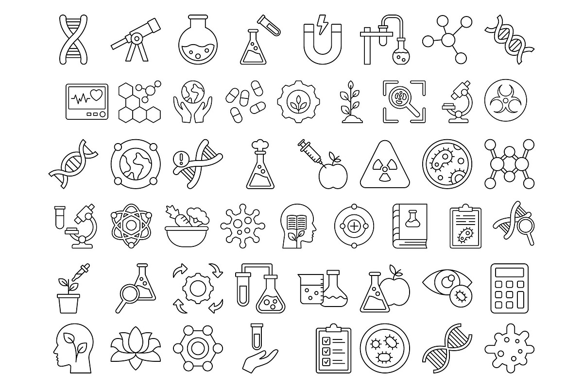 Bioengineering Vector Icons Pack, a Solid Icon by Vector Portal (Photo 3 of 7)