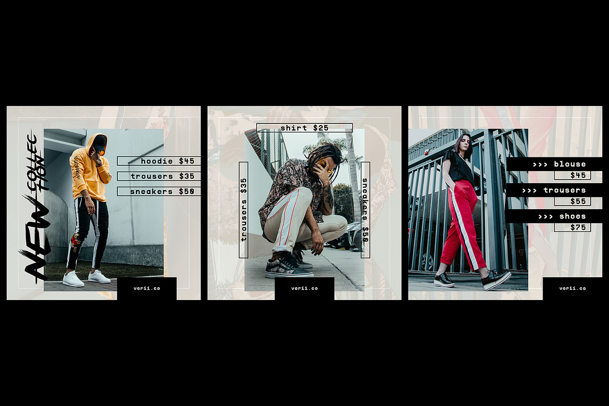 Street Fashion - Instagram Set, a Social Media Template by Mariux (Photo 5 of 7)