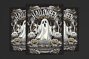 Halloween Night Party Flyer, a Flyer Template by Muhamad Iqbal hidayat (Thumbnail 1 of 4)