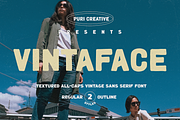 Vintaface - Vintage Style Font, a Sans Serif Font by PuriCreative (Thumbnail 1 of 10)
