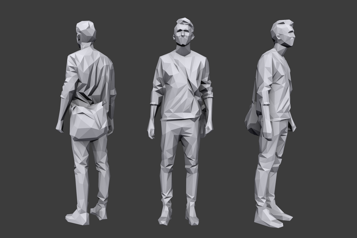 Lowpoly People Casual Pack Volume 6, a Characters & Person 3D Model by Kanistra Studio (Photo 7 of 9)