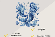 DEEP SEA FAIRY FANTASY CLIPART, a Person Illustration by Daring Digies (Thumbnail 7 of 9)