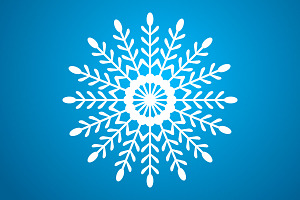 Christmas Snowflake Set Vector