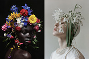 127 Fashion models in flowers, a Beauty & Fashion Photo by Handmadefont (Thumbnail 5 of 15)