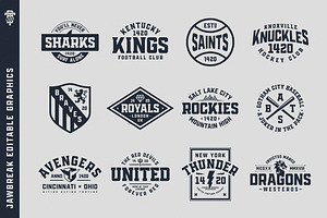 Sports Display Font Bundle BTL.2