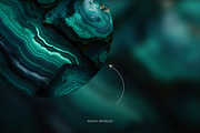 Malachite gemstone wallpaper pack, a Wallpaper Graphic by existacial (Thumbnail 3 of 4)