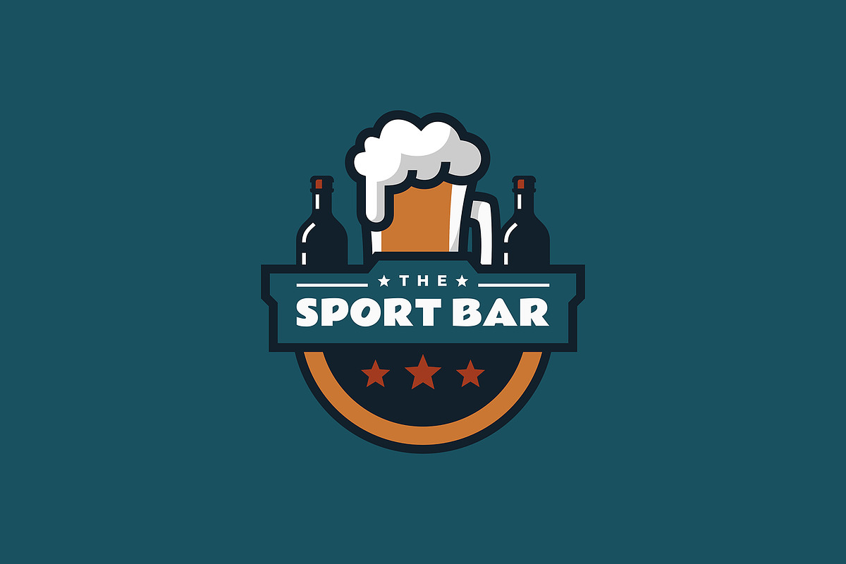 Sport Bar Simple Mascot Logo, a Branding & Logo Template by Artnivora.Std