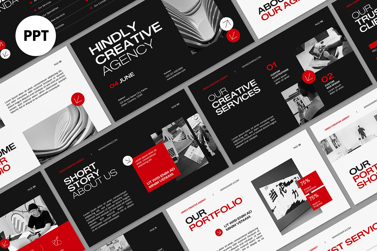 Creative Agency PPT, a Presentation Template by graphicook (Photo 1 of 4)