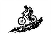 Mountain Biker Silhouette, a Person Illustration by Amazin_art (Thumbnail 13 of 27)