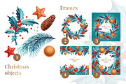 Christmas Set 1, a Background Graphic by Yulia Ogneva (Thumbnail 2 of 7)