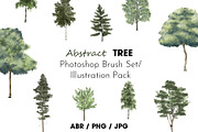 Photoshop Brush Set ABSTRACT TREE, a Brush Add-On by archibicc (Thumbnail 1 of 5)