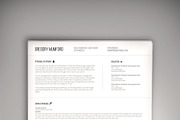 The Professional CV (PSD + WORD DOC), a Resume Template by Valeur Design (Thumbnail 1 of 5)
