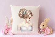 Beautiful Bridal Hairstyle Clipart, a Person Illustration by RobertsArt (Thumbnail 6 of 7)
